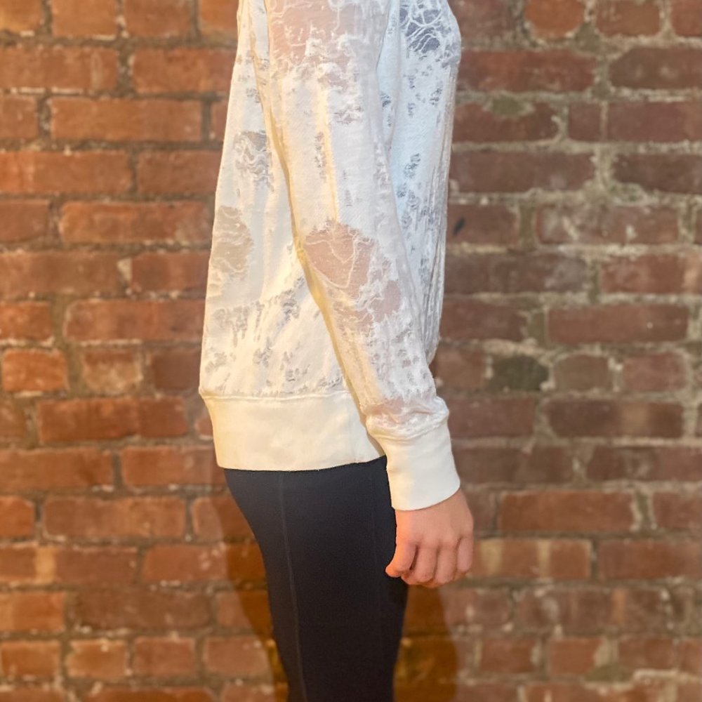 Womens white distressed sweatshirt small IRO Jeans - Picture 4 of 10